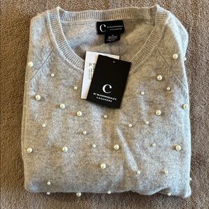 Bloomingdale's Cashmere Sweater in Light Gray